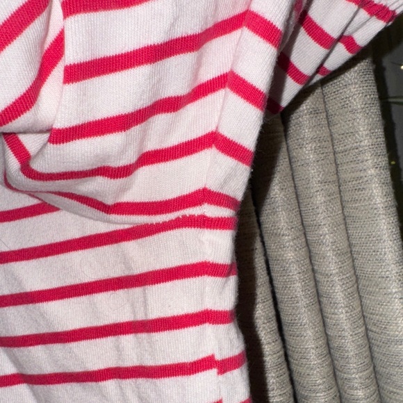 💓🤍🎈💭Chic Striped Blouse with Puff Sleeves - Picture 8 of 12